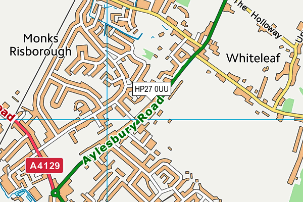 HP27 0UU map - OS VectorMap District (Ordnance Survey)