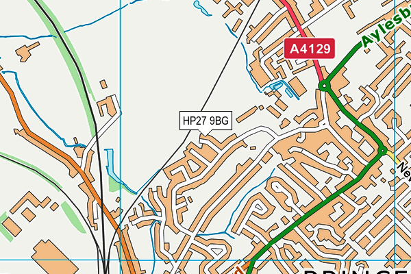 HP27 9BG map - OS VectorMap District (Ordnance Survey)