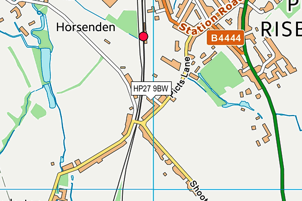 HP27 9BW map - OS VectorMap District (Ordnance Survey)