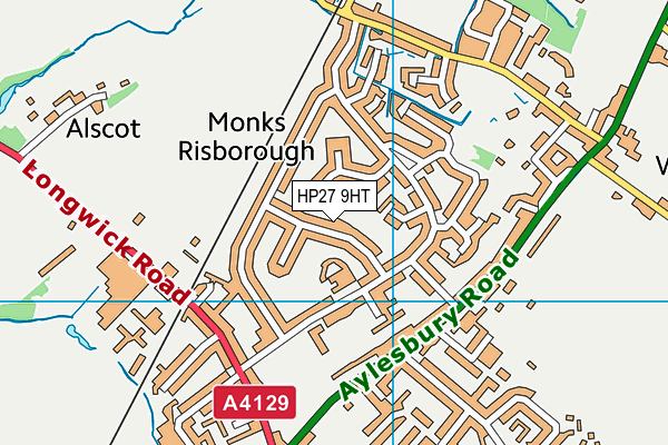 HP27 9HT map - OS VectorMap District (Ordnance Survey)