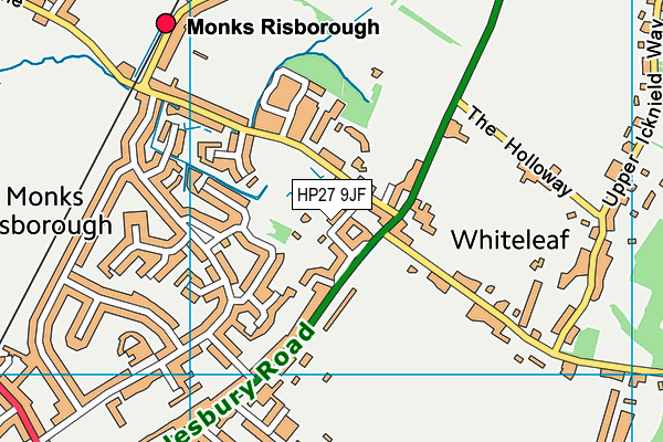 HP27 9JF map - OS VectorMap District (Ordnance Survey)