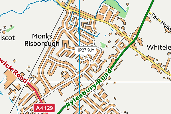 HP27 9JY map - OS VectorMap District (Ordnance Survey)