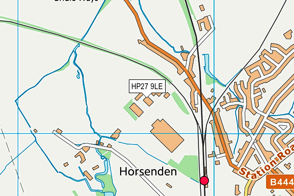 HP27 9LE map - OS VectorMap District (Ordnance Survey)