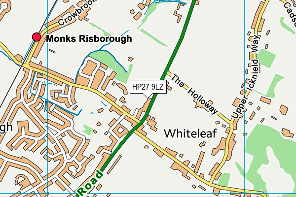 Monks Risborough CofE Primary School map (HP27 9LZ) - OS VectorMap District (Ordnance Survey)