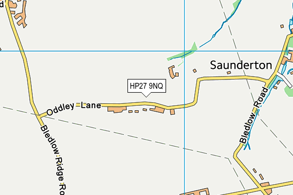 HP27 9NQ map - OS VectorMap District (Ordnance Survey)