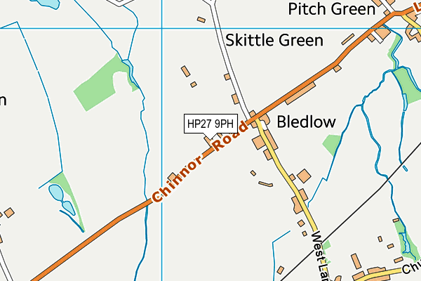 HP27 9PH map - OS VectorMap District (Ordnance Survey)