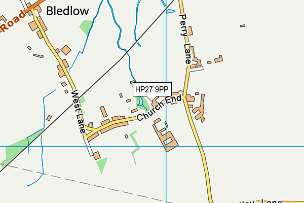 HP27 9PP map - OS VectorMap District (Ordnance Survey)