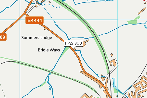 HP27 9QD map - OS VectorMap District (Ordnance Survey)