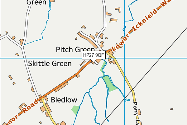 HP27 9QF map - OS VectorMap District (Ordnance Survey)