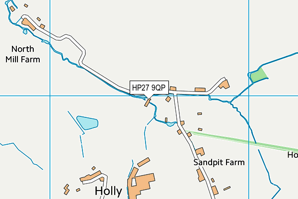 HP27 9QP map - OS VectorMap District (Ordnance Survey)