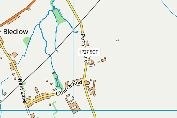 HP27 9QT map - OS VectorMap District (Ordnance Survey)