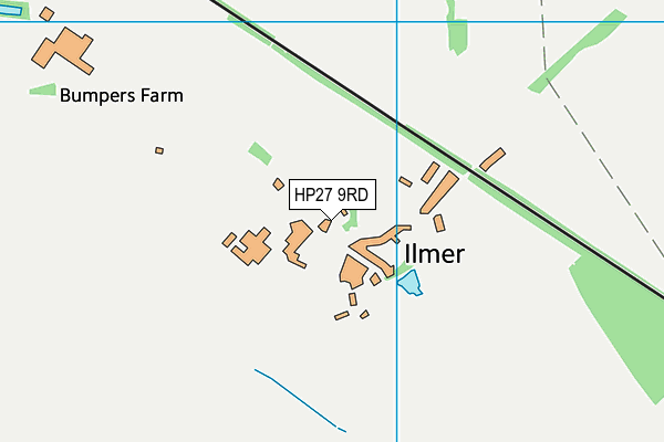 HP27 9RD map - OS VectorMap District (Ordnance Survey)