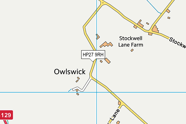 HP27 9RH map - OS VectorMap District (Ordnance Survey)