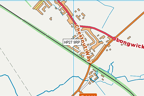 HP27 9RP map - OS VectorMap District (Ordnance Survey)