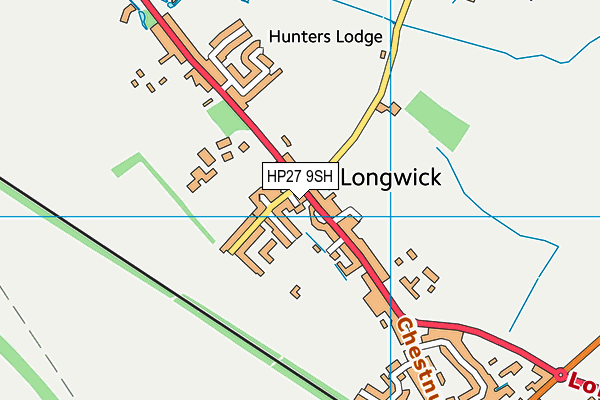 HP27 9SH map - OS VectorMap District (Ordnance Survey)