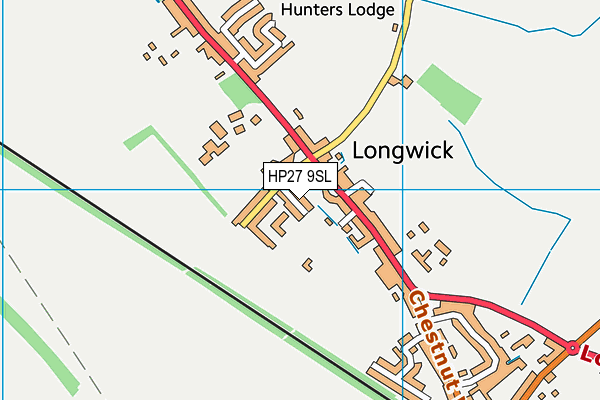 HP27 9SL map - OS VectorMap District (Ordnance Survey)