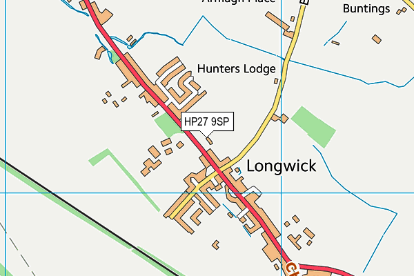 Map of THE ELMS (LONGWICK) LIMITED at district scale