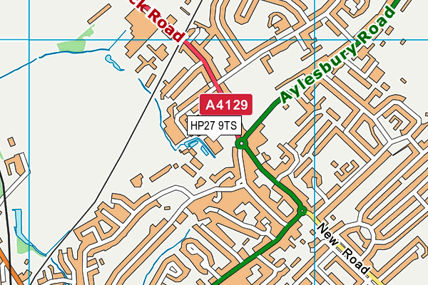 HP27 9TS map - OS VectorMap District (Ordnance Survey)