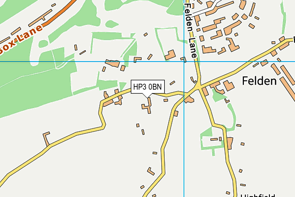 HP3 0BN map - OS VectorMap District (Ordnance Survey)