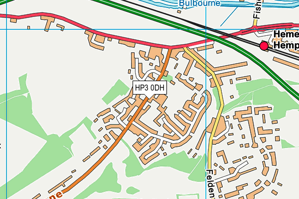 HP3 0DH map - OS VectorMap District (Ordnance Survey)