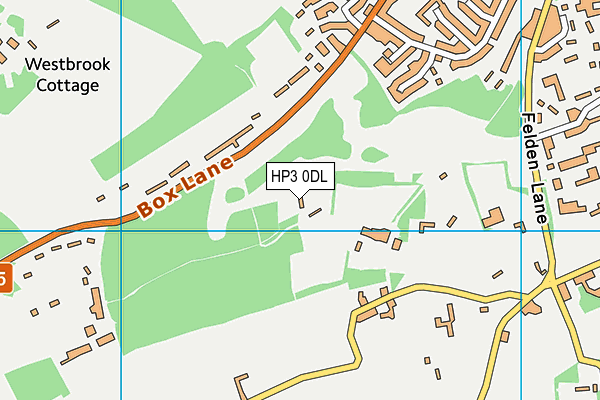 HP3 0DL map - OS VectorMap District (Ordnance Survey)