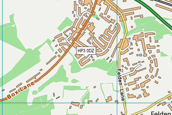 HP3 0DZ map - OS VectorMap District (Ordnance Survey)