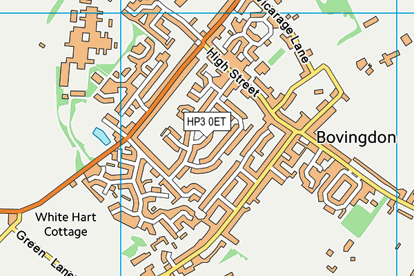 HP3 0ET map - OS VectorMap District (Ordnance Survey)
