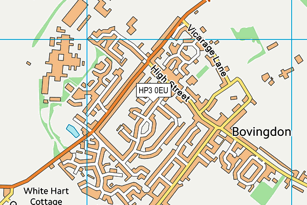 HP3 0EU map - OS VectorMap District (Ordnance Survey)