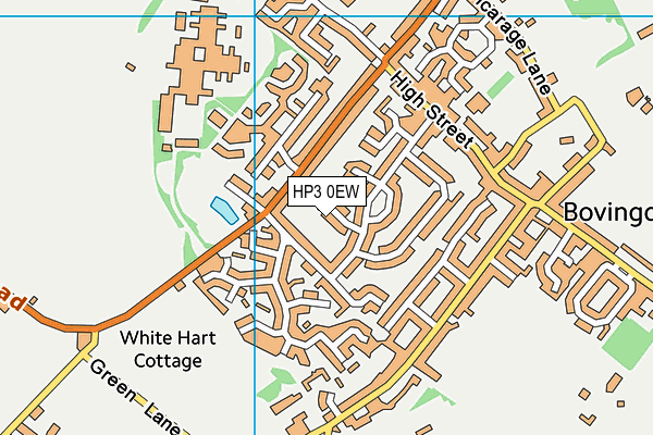 HP3 0EW map - OS VectorMap District (Ordnance Survey)