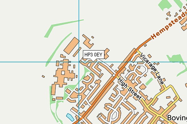 HP3 0EY map - OS VectorMap District (Ordnance Survey)