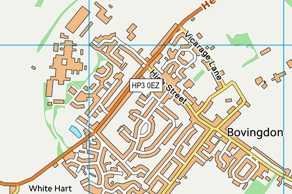 HP3 0EZ map - OS VectorMap District (Ordnance Survey)
