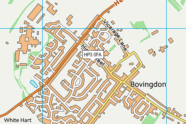 HP3 0FA map - OS VectorMap District (Ordnance Survey)