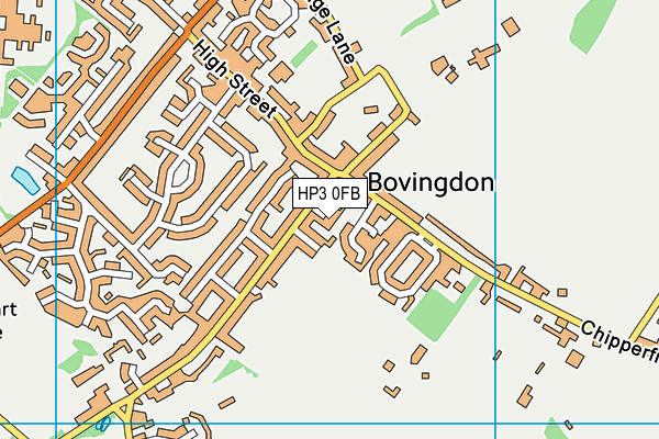 Map of GREEN LANE BOVINGDON MANAGEMENT LIMITED at district scale