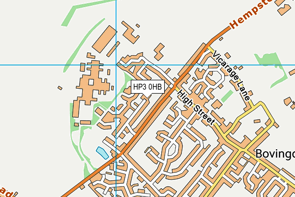 HP3 0HB map - OS VectorMap District (Ordnance Survey)