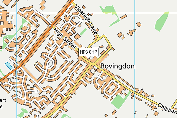 Map of BOVINGDON SPICE HOUSE LTD at district scale