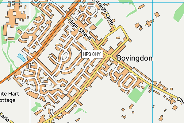 HP3 0HY map - OS VectorMap District (Ordnance Survey)