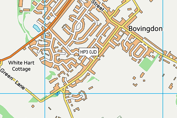 HP3 0JD map - OS VectorMap District (Ordnance Survey)
