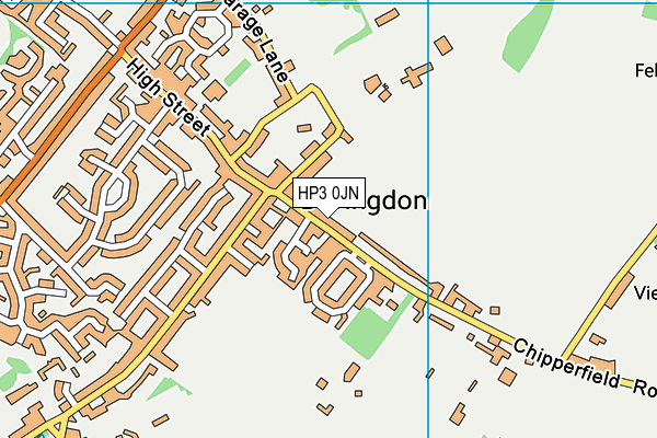 HP3 0JN map - OS VectorMap District (Ordnance Survey)