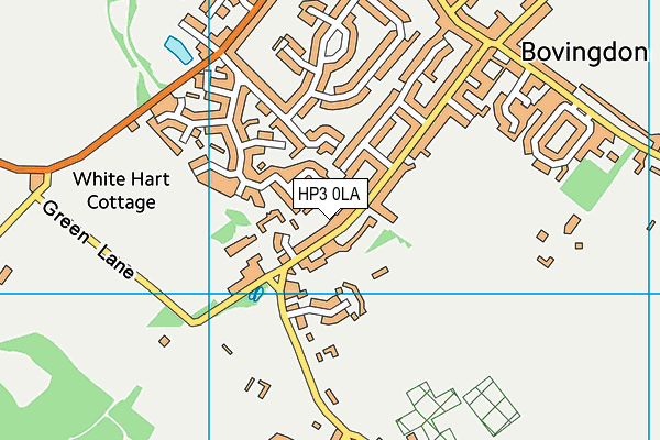 Bovingdon And Flaunden Tennis Club map (HP3 0LA) - OS VectorMap District (Ordnance Survey)
