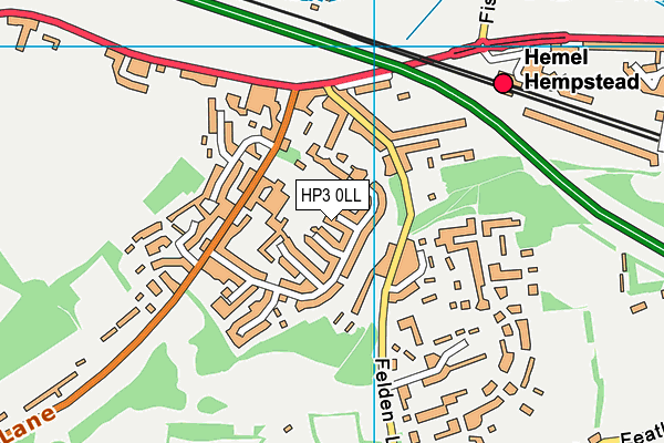 HP3 0LL map - OS VectorMap District (Ordnance Survey)