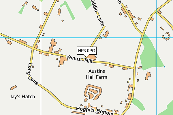 HP3 0PG map - OS VectorMap District (Ordnance Survey)