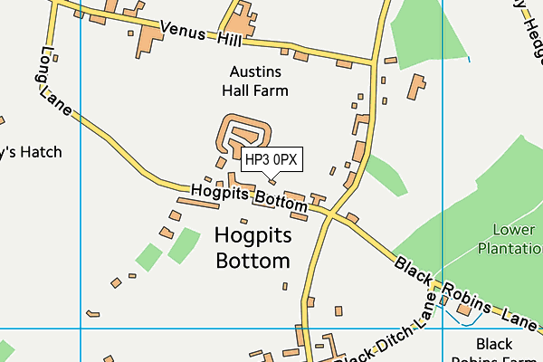 HP3 0PX map - OS VectorMap District (Ordnance Survey)