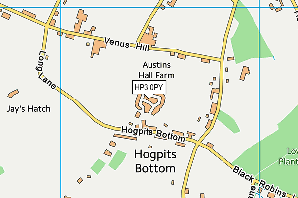 HP3 0PY map - OS VectorMap District (Ordnance Survey)