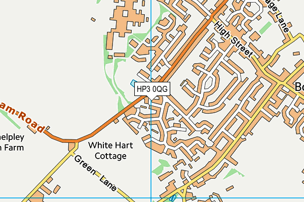 HP3 0QG map - OS VectorMap District (Ordnance Survey)