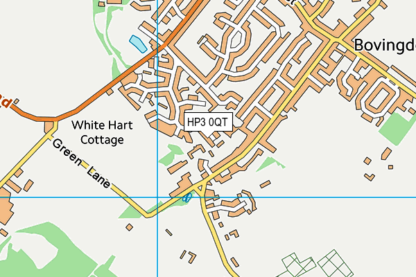 HP3 0QT map - OS VectorMap District (Ordnance Survey)