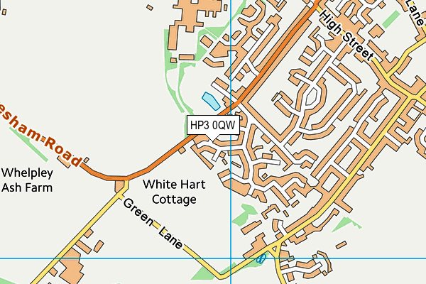 HP3 0QW map - OS VectorMap District (Ordnance Survey)