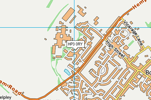 HP3 0RY map - OS VectorMap District (Ordnance Survey)