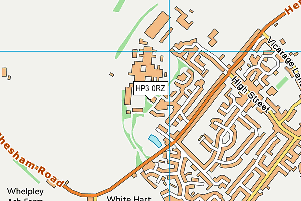 HP3 0RZ map - OS VectorMap District (Ordnance Survey)
