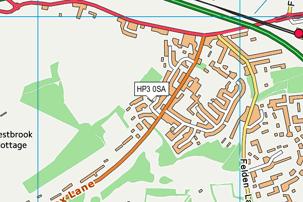 HP3 0SA map - OS VectorMap District (Ordnance Survey)