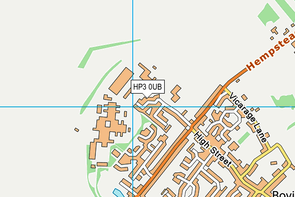 HP3 0UB map - OS VectorMap District (Ordnance Survey)
